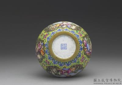 图片[3]-Copper vase with painted enamel decor of figures, Qing dynasty, Qianlong reign (1736-1795)-China Archive